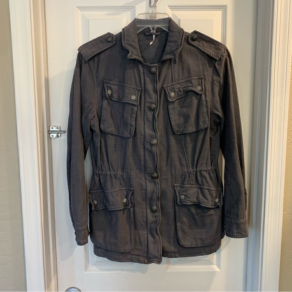 Free People Not Your Brothers Surplus Jacket Size Small - Picture 5 of 13